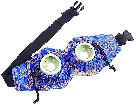 NIYANGLE Augen-moxibustions-massagegerät mit Ingwer-augen-moxibustion Gesundheitlich Unbedenkliches Material Wärmeisolierendes Flanellgewebe Ergonomisches Design für Hohen Zufällige Farbe