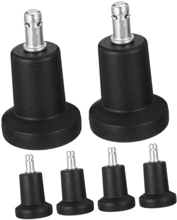 DOITOOL 6pcs Slip Mats for Office Chair Wheel Replacement Desk Fixed Feet Chair Leveler for Replacement Locking Fixed Feet Parts for Carpet Protectors