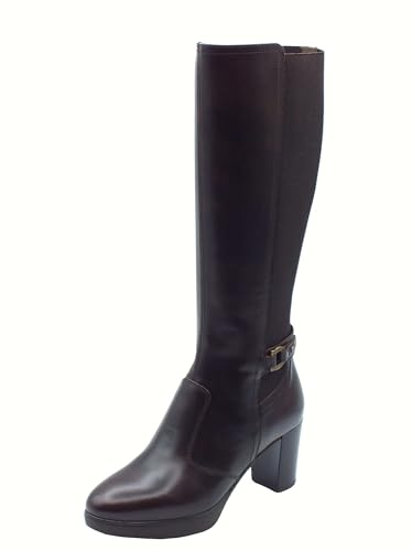 Nero Giardini I514601D Manolete T.Moro Stivali per Donna in Pelle con Tacco Alto (Taglia 37)
