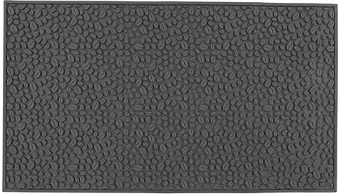 Mumusuki Mat de Bar pour Comptoir, PVC Anti Slip Isolate Bar Service Mat Lave-vaisselle Mat de Séchage Sûr pour Restaurants, Cafés (GREY)