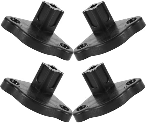 PAMINGONO Supporto Base Inferiore Antiscivolo 4 Pezzi per Tende a Gambe, Accessori Portatili per Installazione da Sole Camper, Staffa Stabile per Attrezzatura da Campeggio