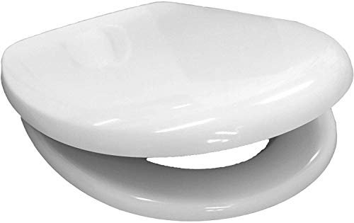 WC-Sitz für DIANA | mit Absenkautomatik SoftClose | Edelstahlscharnier | weiß | O200