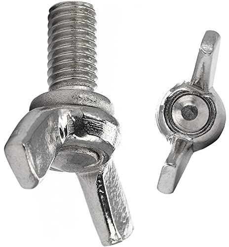 FASTON® Flügelschrauben M8x30 amerikanische Form Edelstahl A2 V2A (10 Stück) ähnl. DIN 316 Flügelschraube Flügel Schraube Maschinengewinde Gewindeschrauben
