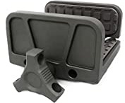 Gewehrsattelhalterung Gewehrklemme Stativhalterungsadapter Präzise Stativschießa (Aluminum alloy black.)