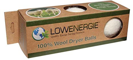 Wool Dryer Balls XL Fragrance Free Eco Friendly Tumble Dryer Clothes Softener (3 Pack)