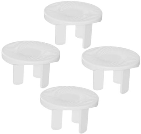 UKCOCO 4 Pcs Electrical Outlet Covers for Baby Safety Three-prongs Type V0 Flame Retardant Abs Sleek and Elegant Design Easy Installation and Removal Prevents Electrical Accidents Child