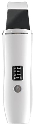 Ultrasonic Skin Scrubber, USB Rechargeable 4-in-1 Facial Spatula and Blackhead Remover, Deep Cleansing Pore Cleaner and Wrinkle Remover, Skin Care Tool for Face
