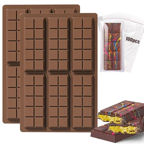 Molde de chocolate de silicona: antiadherente, apto para alimentos, ideal para knafeh, pistacho y chocolate con leche, ideal para hacer aperitivos caseros