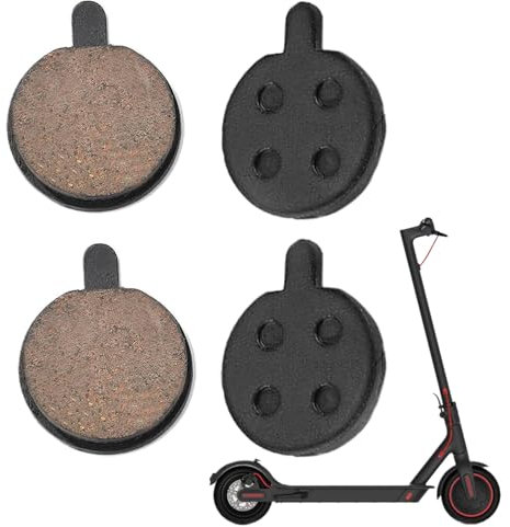 VZU 2 Paare Bremsbeläge für Xiaomi E-Scooter Pro/Pro 2/M365/1S, Bremsbeläge Fahrrad Scheibenbremse, Bremsklötze für Xiaomi Electric Scooter, 22,9x18,5x4mm