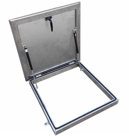 ERRULAN 39 37 35 33 31 30 28 26 24 22 20 Inch Roof Access Hatch, Residential Roof Skylight with Seal Strip/Handle/Bolts, Basement Roof Exit Lid Attic Skylight Cove(In-60x60cm Out-71x71cm)