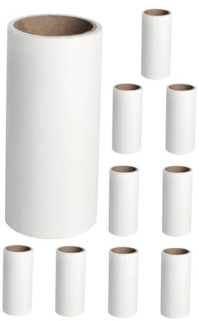 Genérico 10 Uds Rodillo Adhesivo para El Pelo Removedor De Pelo De Mascotas Herramienta De Eliminación De Pelo De Mascotas Rodillos De Pelusa para El Pelo De Mascotas Rodillo De