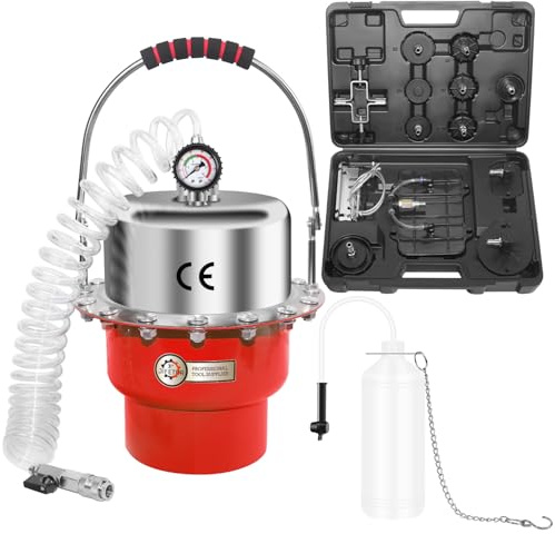 JIFETOR 5L Pneumatic Brake Pressure Bleeder Kit for Master Cylinder
