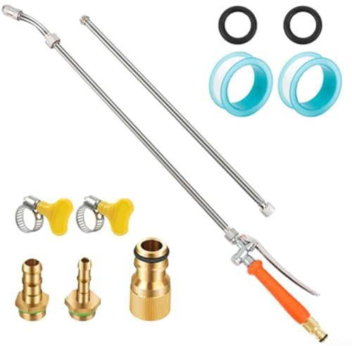 Pulverizador de boquilla de manguera larga, Pulverizador de varillas de riego de jardinería, Pistolas de pulverización de agua con boquilla de cobre de espuma, Pistolas de agua atomizadoras, Para