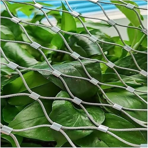 Rete a corda flessibile in acciaio inox Rete di recinzione in acciaio inossidabile, resistente, con connessioni a scatto, fori for rete di recinzione intrecciata flessibile for giardino agricolo Rete
