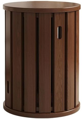 Stapelbare Holzhocker 4er Set, Minimalistischer Massivholz-Beistelltisch, Vielseitige Platzsparende Hocker für Wohnzimmer, Schlafzimmer, Balkon