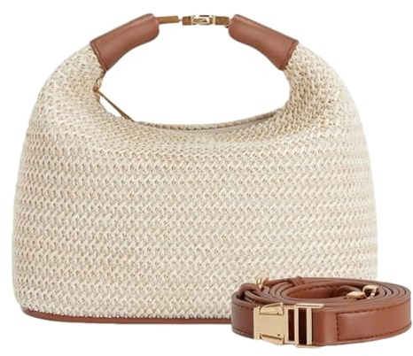 HSTWODE Damen Raffia Woven Straw Geldbörse-Sommer Crossbody Strandtasche-Sommer Crossbody Strandtasche für Urlaub