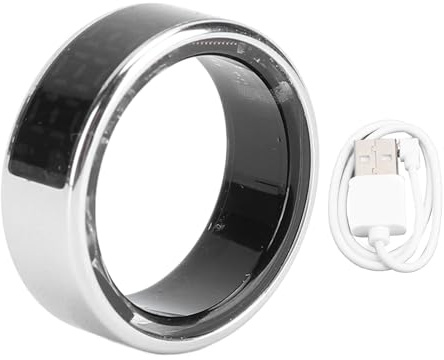 MENDUNER Smart Ring Fitness-Tracker mit APP-Synchronisierung, IP68 Wasserdichter Aktivitäts-Gesundheitsmonitor Zum Schwimmen, Laufen, Schlaf-Tracking, (Größe 12 (ID 21,4 mm / 0,84 Zoll C 67,2 mm)
