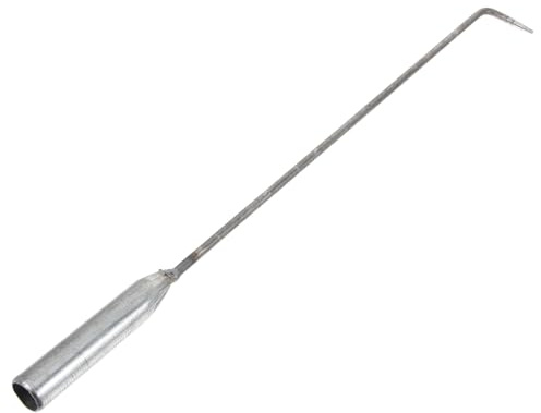 CONGARTENO Attizzatoio per Stufa in Ferro Manico lungo Ergonomico Attizzatoio per Fuoco da Interno ed Esterno per Barbecue Campeggio e Braciere