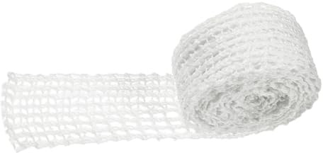Amosfun Rete per Salsiccia Alimentare 3m Elasticizzata in Cotone, Corda da Macellaio per Imballaggio e Stagionatura Carne di Maiale e Manzo, Forniture Cucina per Affumicatura e