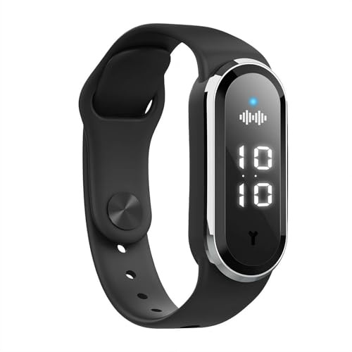 Ultrasonic Mosquito Repellent Bracelet, 150 Hour Battery Life Wearable Buzz Defense Watch with Adjustable Silicone Strap, Waterproof Outdoor Anti Mosquito Band for Kids and Adults (Black)