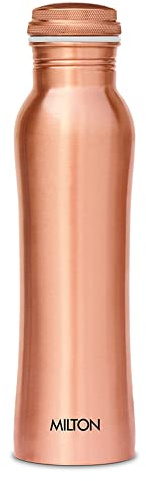 Milton 1.0 Litre Copper Water Bottle, 100% Pure, Leakproof BPA-Free, Copperas