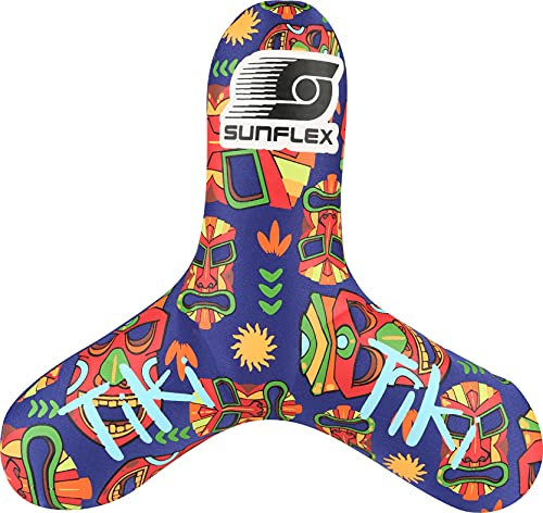 Sunflex Wurfscheibe Triangle Tropical Tiki | leichte Flugscheibe für den Strand und den Park mit großer Wurf Distanz | sehr weich zum Fangen | extrem robust und für Jede Altersgruppe