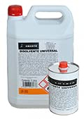 Disolvente Universal. diluye pinturas sinteticas, barnices, imprimaciones, tambien sirve para limpieza de herramientas. (1 L.)