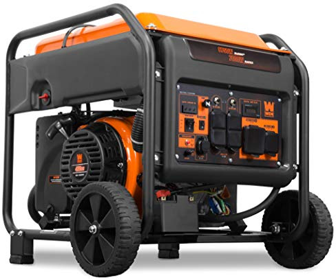 WEN GN875i RV/Transfer-Switch-Ready 8750-Watt Electric Start Open Frame Inverter Generator, Black