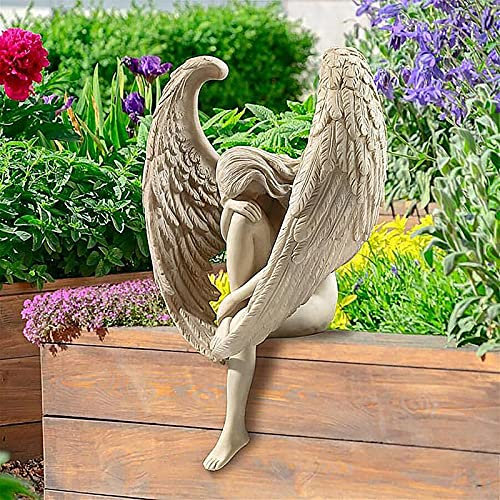 XXXXW Gartenstatuen Erlösung Engel Dekorative Skulptur Kreative Skulptur Dekoration Engel Statue Gartendekoration Dekorative Gartenskulptur