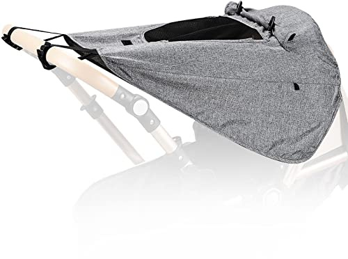Etercycle Buggy-Sonnenschutz, Etercycle Universal-Kinderwagen-Sonnenschutz, UV-Schutz und wasserabweisend, Sonnenschutz mit Sichtfenster für Kinderwagen und Kinderwagen