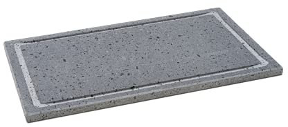 LAVA GRILL LIGHT BISTECCHIERA PIETRA LAVICA ETNEA PIASTRA LEVIGATA 40X25X1.5 cm PER FORNO E BARBECUE COTTURA CARNE, PESCE, VERDURA E PIZZA Etna Stone & Design (Light)