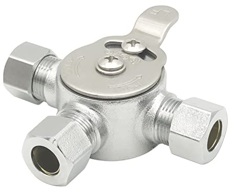 HYDRO MASTER Mechanical Water Mixing Valve, 3/8 Compression Fittings on inlets and Outlet