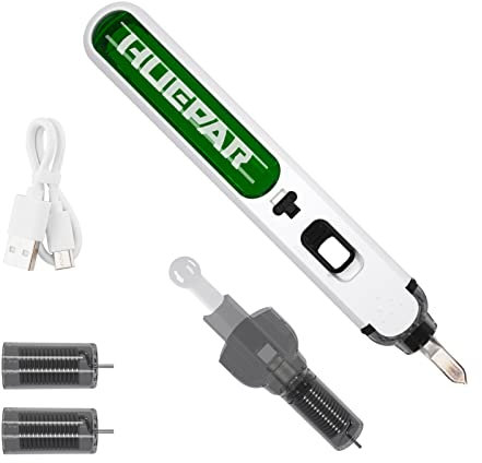 Tragbarer kabelloser Lötkolben, Huepar 3 Sekunden beheizter Lötkolben, eingebauter wiederaufladbarer Akku, elektrisches Lötwerkzeug in Mini-Größe, LED-Scheinwerfer, für Heimwerker, Schweißen