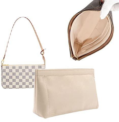 Lckaey Purse Organizer for Large Liner Compatible with Pochette Accessories Pouch Inside Insert Purse Organizer