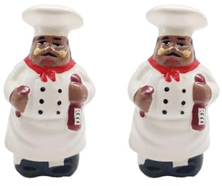 ACK Happy Chef Collection Salt & Pepper Shaker, Kitchen Décor