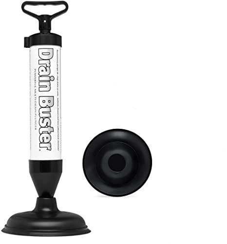 Drain Buster-Powerful Toilet Air Plunger, Toilet Unblocker Vacuum Plunger, Sink Unblocker Suitable For Toilet, Kichen, Sink - No Chemicals or Mess Strong Suction Air Pump