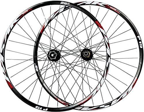 Samnuerly Wheelset 26/27.5/29 Inch Cycle Wheel,Double Wall MTB Rim Aluminum Alloy Disc Brakes 9mm Quick Release Mountain Bicycle Wheelset road Wheel