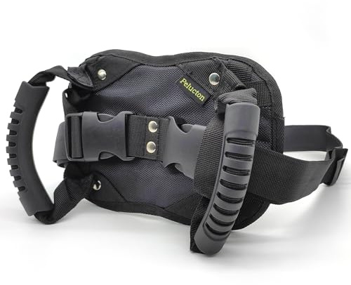 Pelucton Motorcycle Pillion Grab Handles, Universal Motorcycle Passenger Safety Belt, Adjustable Motorbike Harness for Passenger