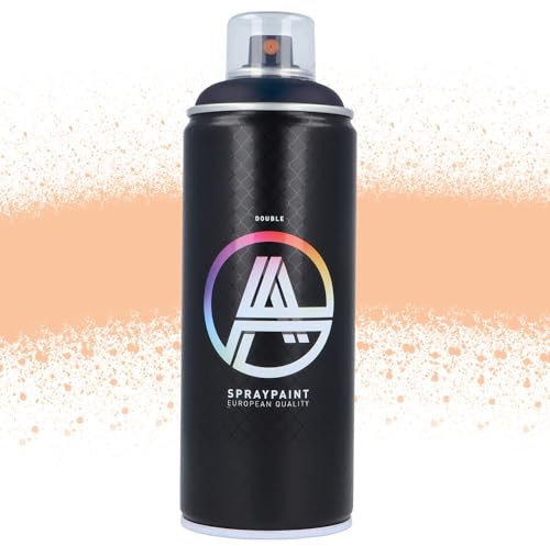 Double A Spraypaint Sprühdose 400ml Sprühfarbe Acryllack Sprühlack matt hochdeckend DIY Kunststoff Metall Möbel Deko (DA-330 Peach)