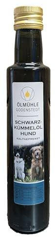 Schwarzkümmelöl für Hunde 250 ml | Frisch aus der eigenen Ölmühle | Naturbelassen, ohne künstliche Zusätze und mit Öko-Strom in Deutschland hergestellt