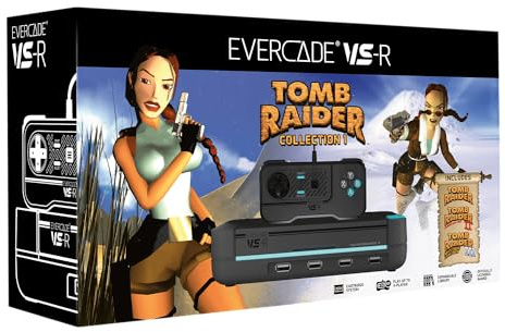 Blaze Evercade VS-R - Console + 1 Manettes + Cartouche incluse Giga Cart Tomb Raider Collection 1