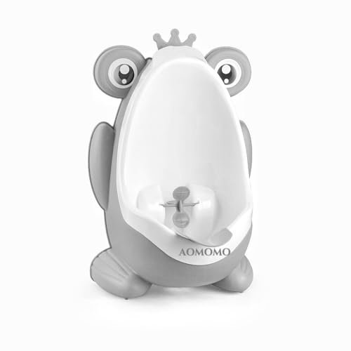 Frosch Töpfchen Training, Kindertoilette für Kleinkinder und Vorschüler, geeignet für drinnen und draußen (Crown Grey)