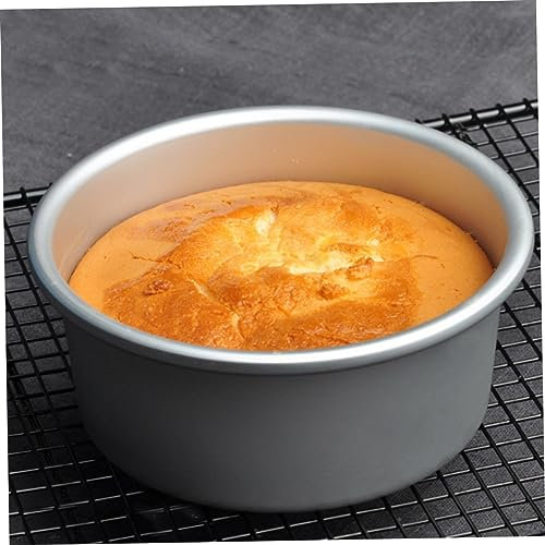 TOPBATHY Suministros para Hornear 2 Piezas Molde para Pasteles Bandeja Divisoria 8 6 Pulgadas Plata No Apto para Hornear