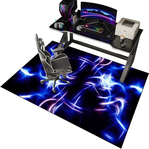 EYKWKB 70 x 100 cm Bodenschutzmatte für Teppichboden Gaming Bürostuhl Stuhlmatten Unterlage Schreibtischstuhl Gaming Teppich Schreibtischstuhl Bürostuhl Unterlage Stuhlmatte für Harte böden
