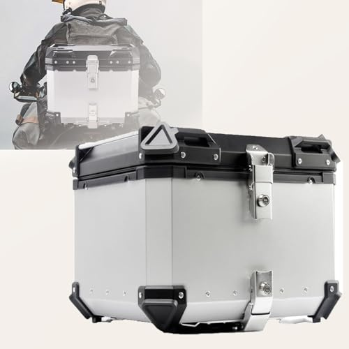 Top Box Motorrad 36L/45L/55L/65L/80L Aluminium Motorrad Heckbox Motorrad Tour Heckbox Case Roller Und Motorrad Koffer Wasserdicht Motorradkoffer Für Lagerung Helm(36L)