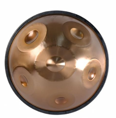 Handpan-Trommel 432 Hz/440 Hz, 6/9/10/12 Töne, 44cm/55cm Schlaginstrument Mit Trommelstativ, Handpan-Instrument Aus Stahl, Für Meditation, Yoga, Klangheilung(B-432Hz,6Notes)