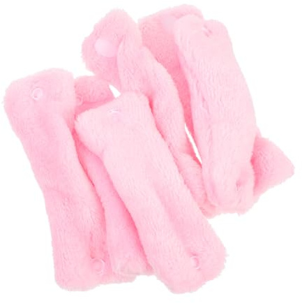 Gatuida 6 Stück Rosa Haarstyling aus Korallfleece Leichter Satin Lockenstab ohne Hitze für Langanhaltendes Selbstgemacht Haarstyling zu Hause