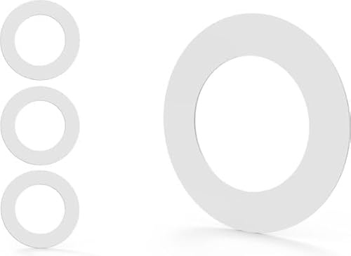 Kos Design Goof Rings – Washers for Recessed Spotlights – Set of 3 – ABS Plastic – Size 110x72 mm – White – for Ceiling Spotlights & Spot Lighting (White, 110x72)