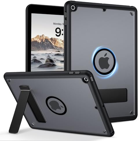 GUAGUA Funda para iPad de 9,7 pulgadas (6ª y 5ª generación, 2018/2017) [compatible con MagSafe] con soporte, magnética, mate, translúcida, antigolpes, fina, color negro