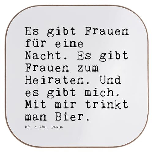 Mr. & Mrs. Panda gläseruntersetzer Es gibt Frauen für... - Geschenk, Tassen Untersetzer, Glasuntersetzer, Freundin, Kaffeeuntersetzer, Schwester, Spruch, Sprüche, Single, Statement, für Gläser